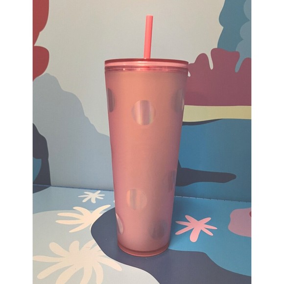 Disney Parks 2022 Walt Disney World Mickey Pink Polka Dot Starbucks Tumbler Cup - Picture 2 of 2